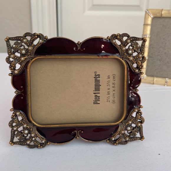 Bejeweled with Pearls Table Top Picture Frame - Picture 6 of 7